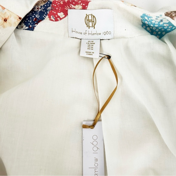 NWT! Chic Lightweight Cropped Quilted Linen Blended Jacket - Picture 9 of 11